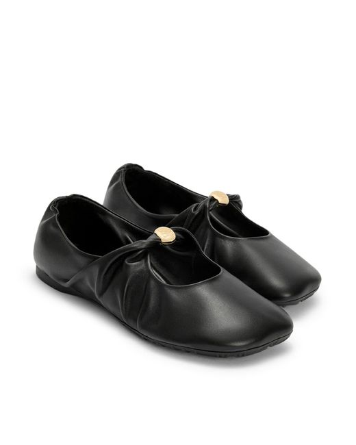 Loewe Black Pebble Ballerinas