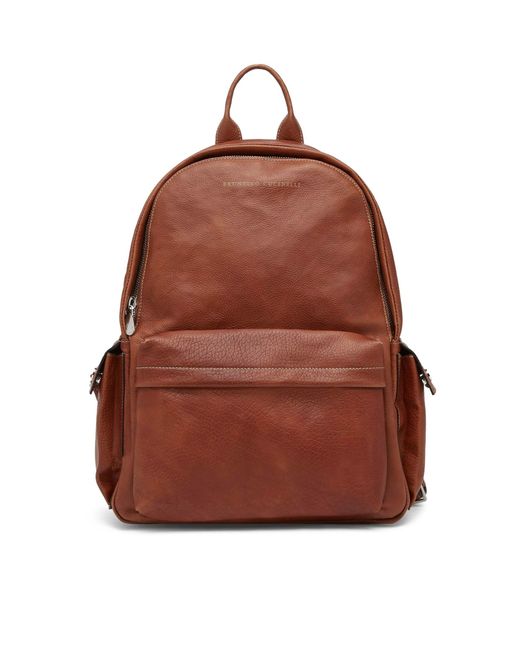 Brunello Cucinelli Brown Backpacks Bag for men