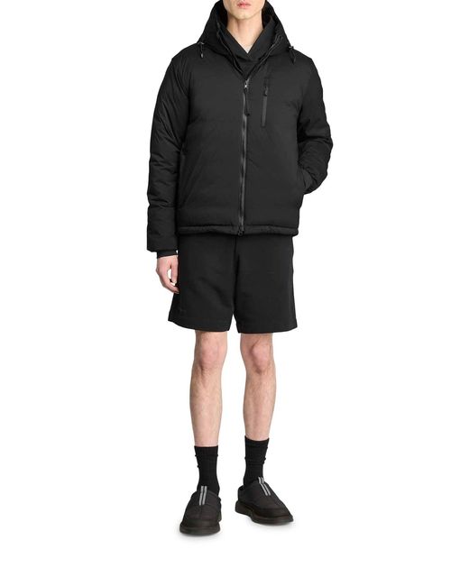 Canada Goose Black Lodge Label Hooded Jacket for men