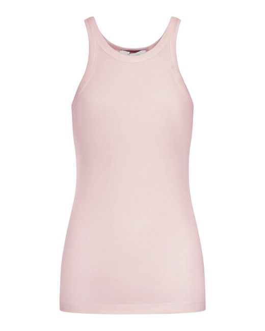 Top in cotone e seta di Sportmax in Pink