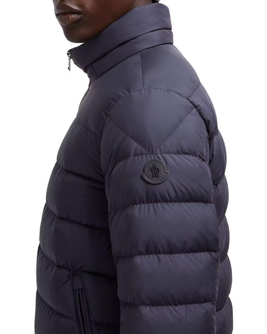 Piumino corto arneb con cappuccio di Moncler in Blue da Uomo