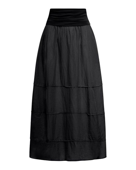 Transit Black Silk Blend Skirt