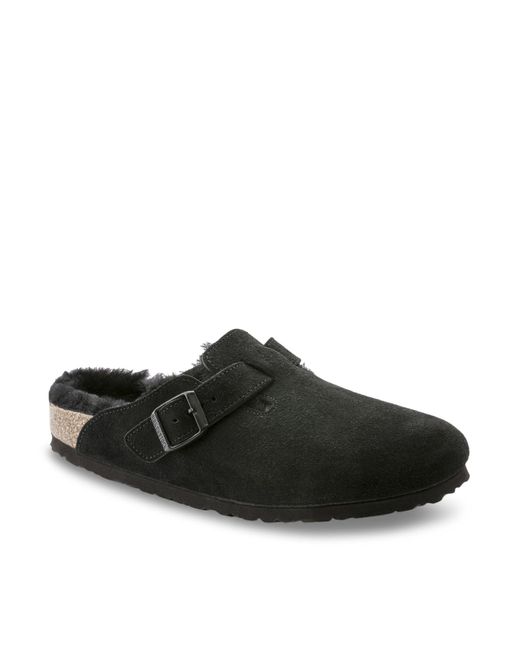Birkenstock Black Lamb Fur Boston