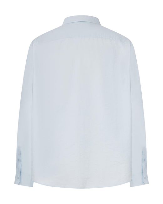 Loewe White X Paula's Ibiza Long-Sleeved Textured Poplin Shirt for men