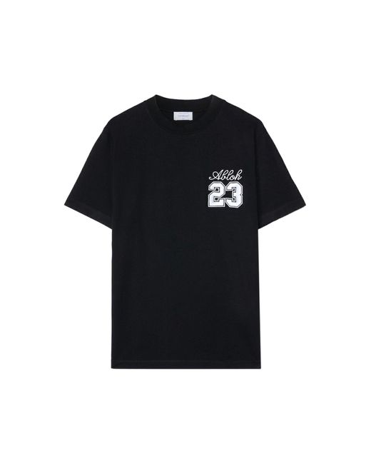 T-shirt con ricamo di Off-White c/o Virgil Abloh in Black da Uomo