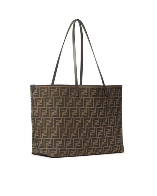 Fendi Brown Roll Medium Shopper