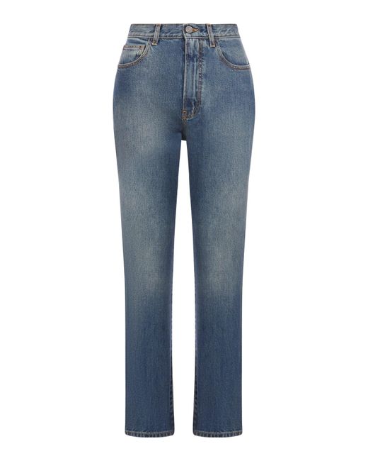 Alaïa Blue Alaïa High-waisted Jeans