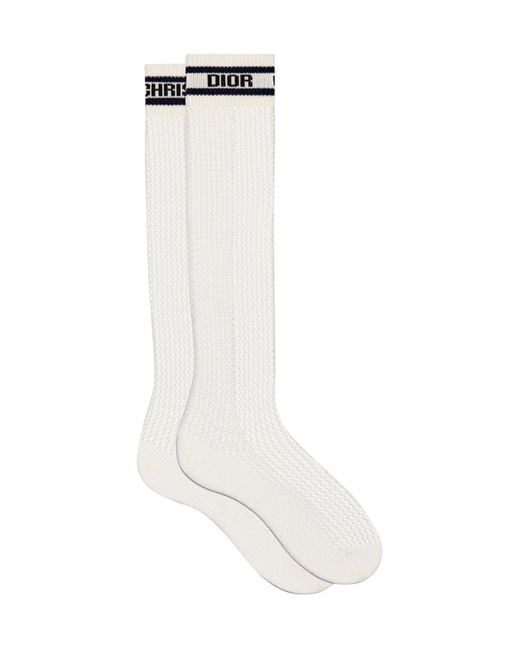 Dior High Dior Sporty Socks in White | Lyst