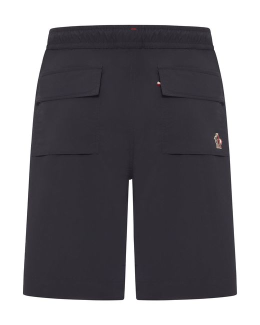 Moncler Blue Technical Fabric Shorts for men