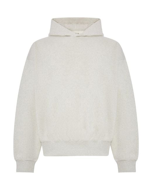 Fear Of God White Cotton Blend Hoodie With Logo for men