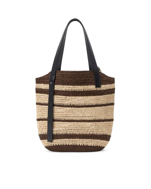 Borsa loop basket in rafia di Loewe in Brown da Uomo