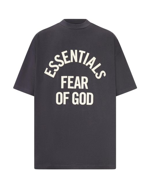Fear Of God Black Campus 90's Short Sleeve T-Shirt for men