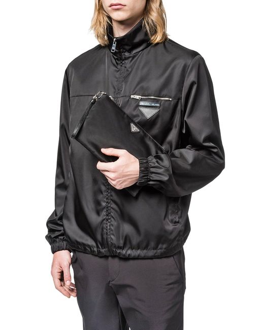 Prada Black Re-Nylon Pouch for men