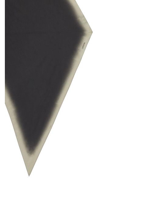 Lardini Black Cotton And Silk Scarf for men