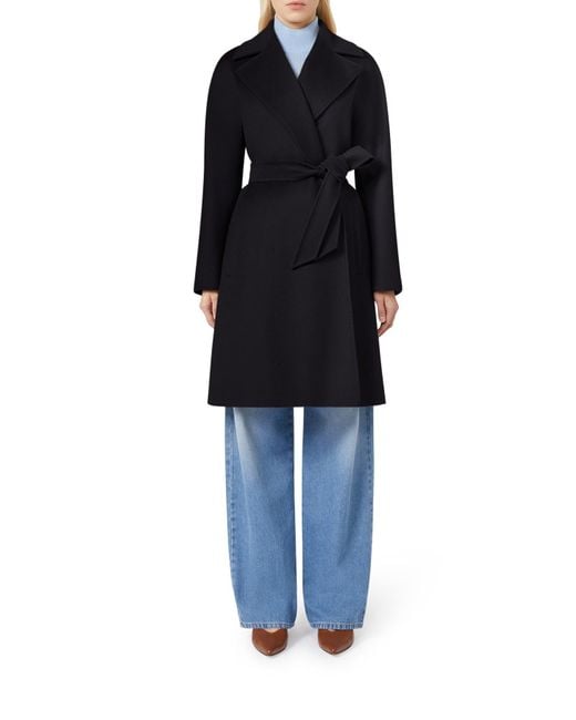 Max Mara Blue Dravenna Coat