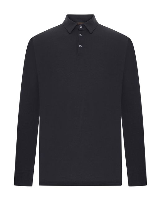 Zanone Blue Slim Fit Polo for men