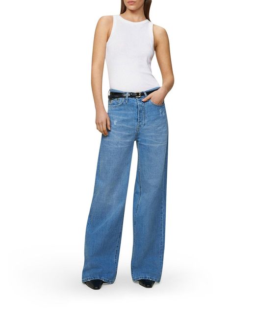 Lois Blue Skater Loose Wide Leg Jeans