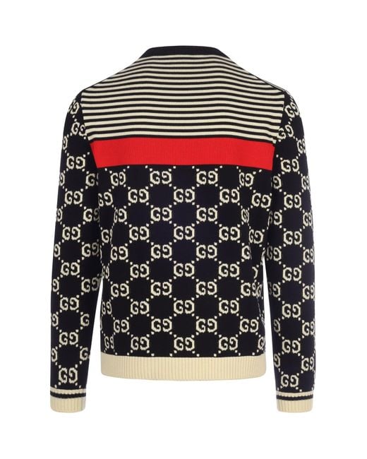 Gucci GG And Stripes Knit Sweater for Men | Lyst
