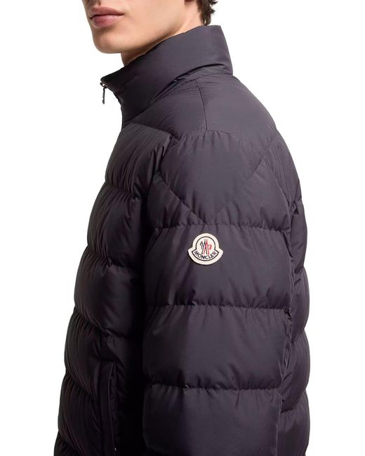 Moncler Blue Baudinet Short Down Jacket for men