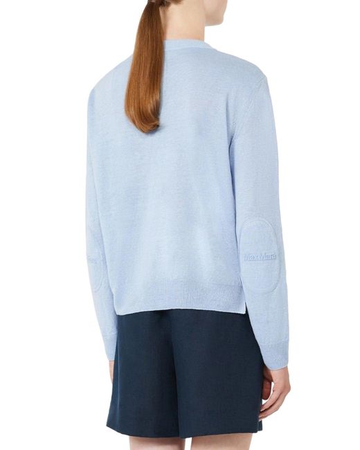 Max Mara Blue Crew Neck Sweater