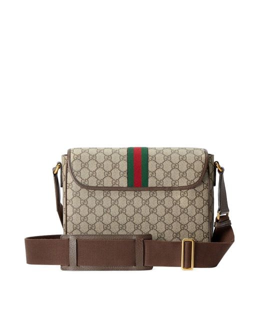 Gucci Gray Medium Ophidia Crossbody Bag for men