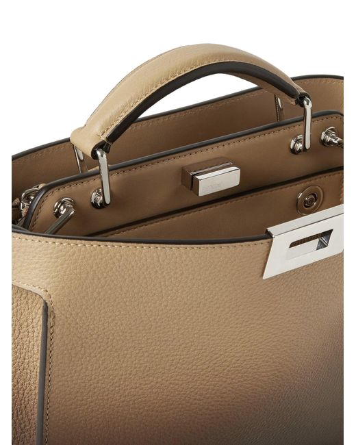 Fendi Brown Peekaboo Iseeu Small Leather Bag for men