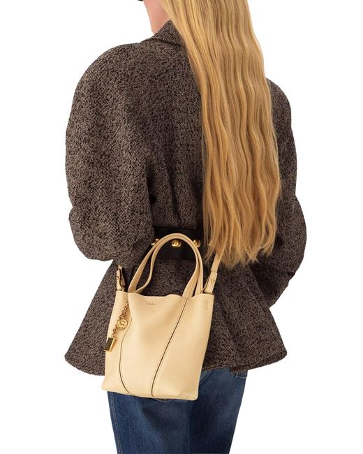 Chloé Natural Chloé Spin Small Tote Bag