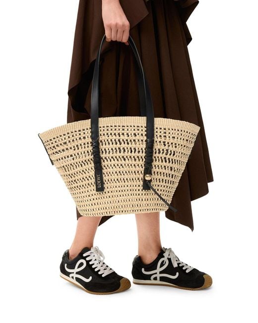 Loewe Natural X Paula's Ibiza Medium Braid Basket Bag