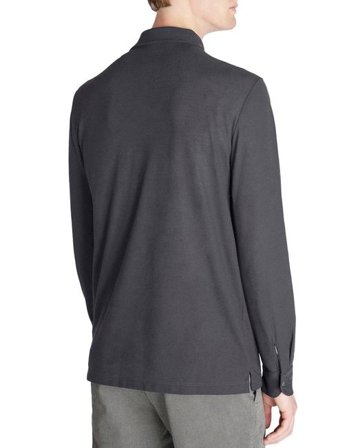 Zanone Blue Slim Fit Polo for men