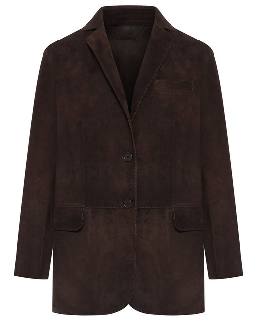 Salvatore Santoro Black Suede Tailored Jacket