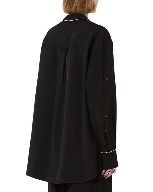 Sportmax Blue Satin Overshirt