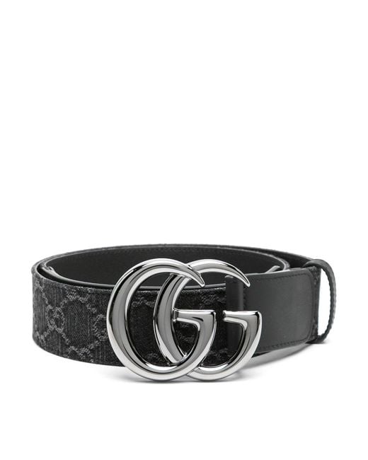Cintura con fibbia GG di Gucci in Black