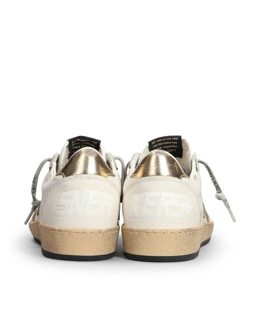 Sneakers ballstar in nappa di Golden Goose Deluxe Brand in White