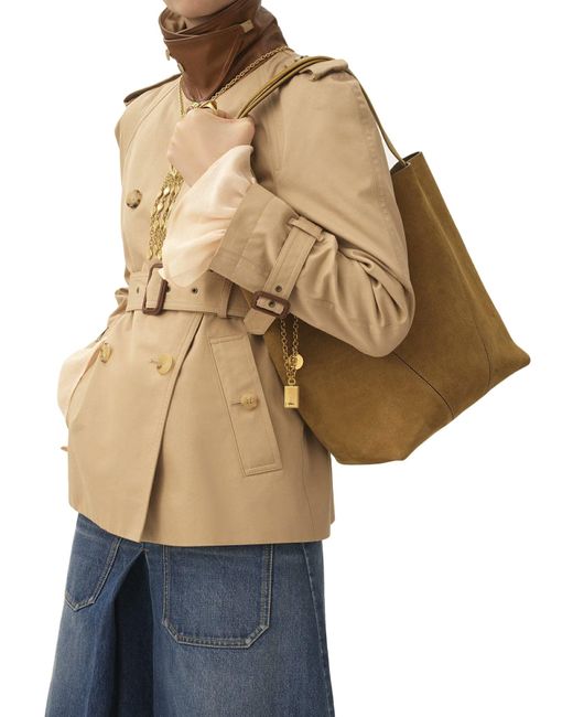 Chloé Natural Spin Suede Tote Bag