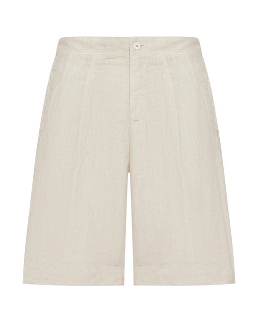 Bermuda in lino di Transit in White