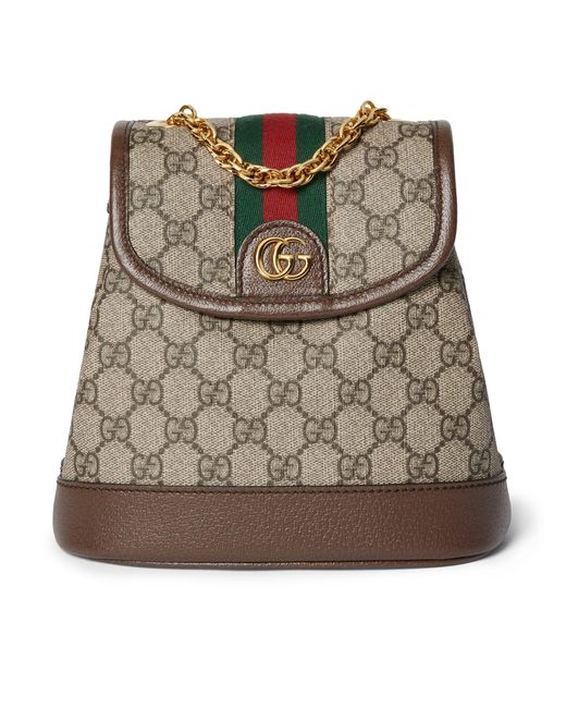 Gucci Brown Ophidia Mini Backpack