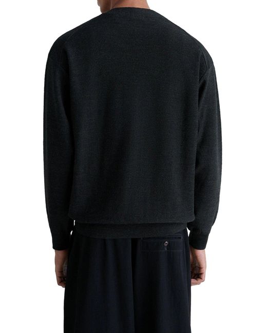 Lemaire Black Twisted Wool Cardigan for men