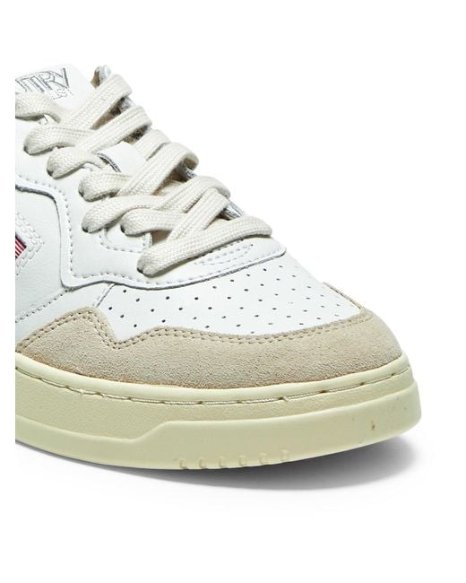 Autry White Medalist Low Sneakers for men