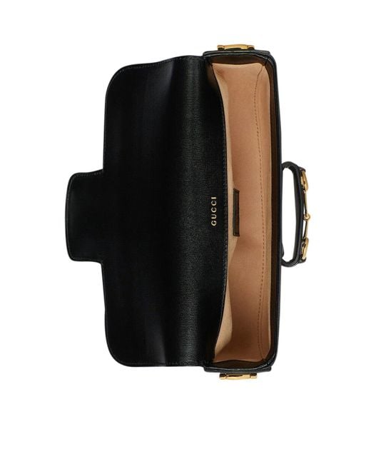 Gucci Black Horsebit 1955 Shoulder Bag Small Size