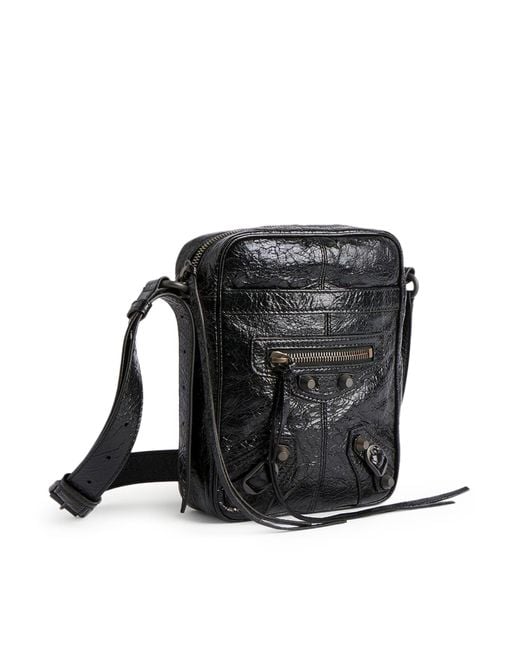 Balenciaga White Le City Vertical Crossbody Bag for men