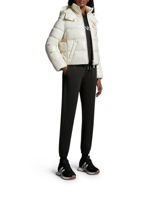 Moncler Black Sports Trousers With Logo