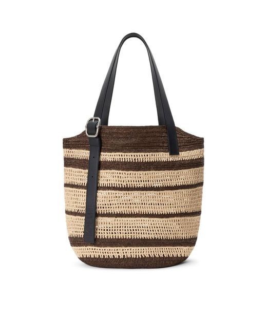 Borsa loop basket in rafia di Loewe in Brown da Uomo