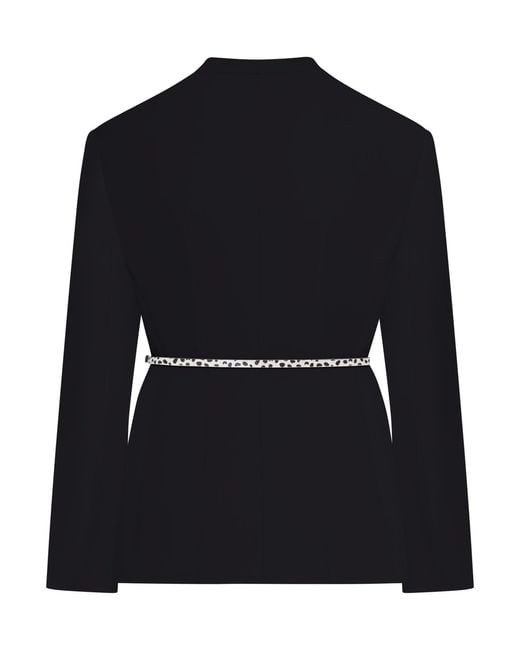 Max Mara Black Double-Breasted Cady Jacket