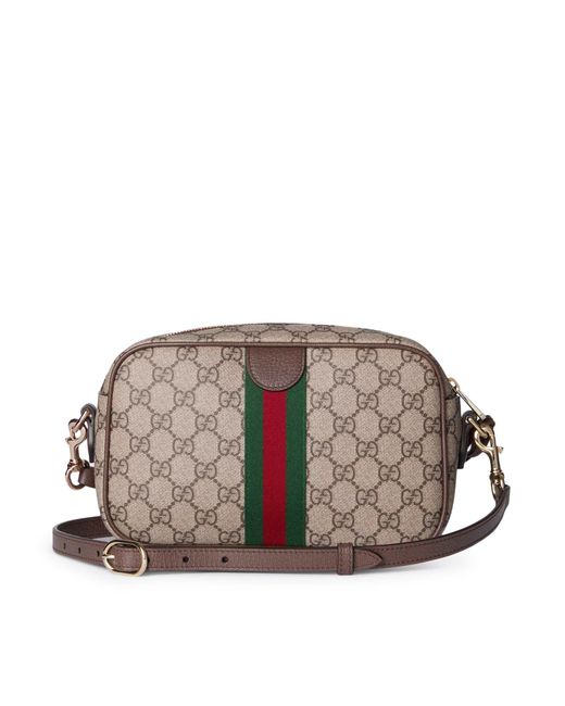 Gucci Brown Ophidia Camera Bag Small Size