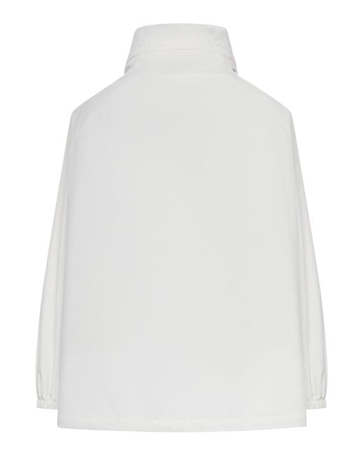 Moorer White Lehua Jacket In Technical Fabric