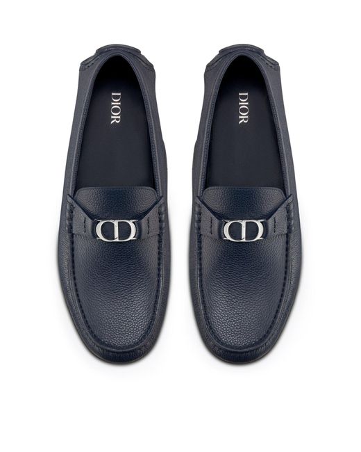 Dior Blue Odeon Loafer Grained Calf for men