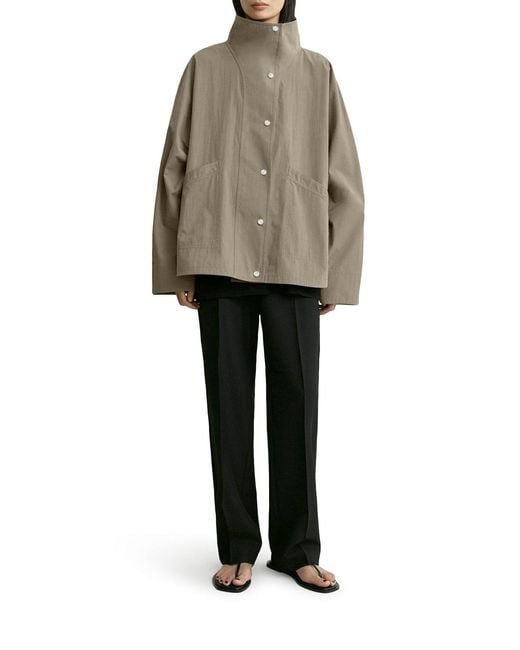 Totême Natural Cotton Blend Parachute Jacket