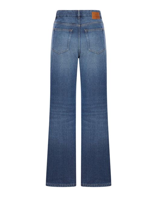 Ganni Blue Izey Heavy Denim Jeans