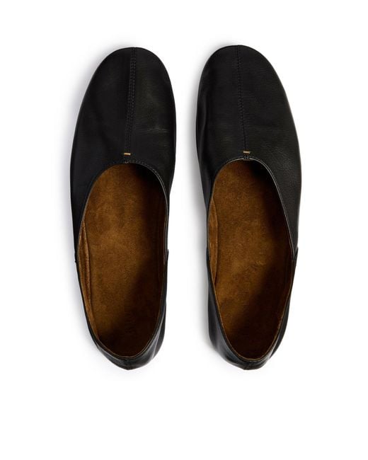 Khaite Black Jane Flat Ballerinas