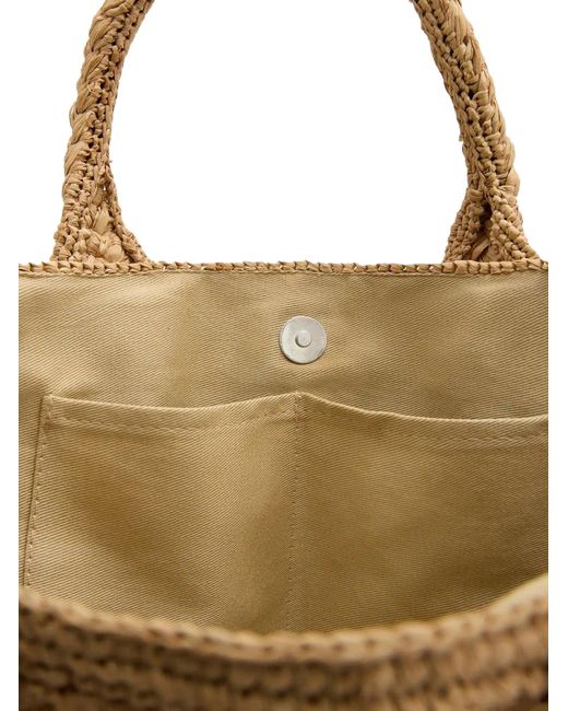 IBELIV Natural Rary Tea Raffia Bag